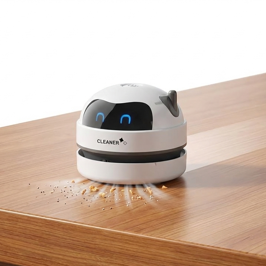 Cleaner.io Şarjlı Mini Masaüstü Süpürgesi